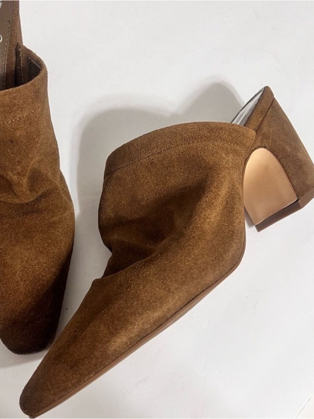Vince Camuto Tan Suede Women's Mules
